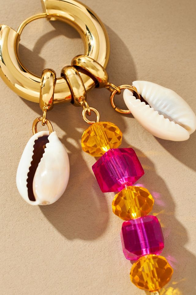 The Shell Dealer Sunshine Dealer Huggie Earring #1