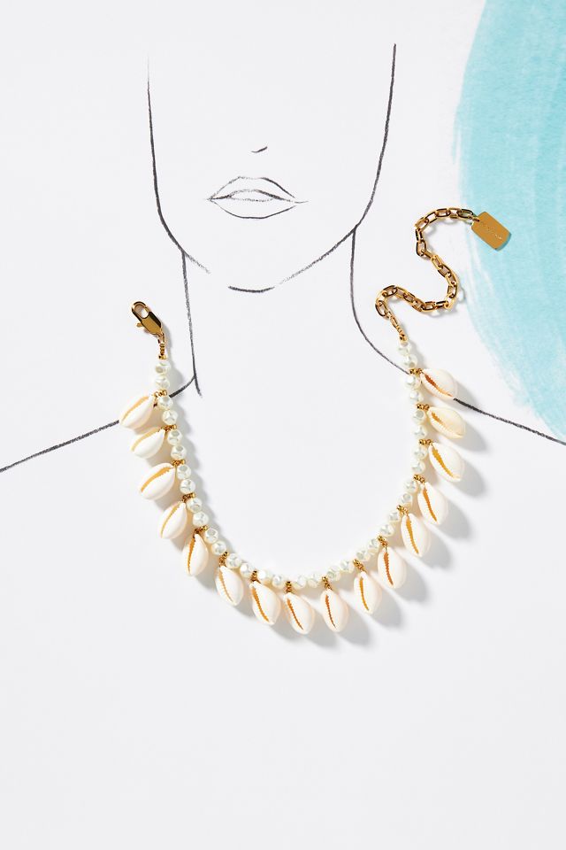 The Shell Dealer Natural Poppers Shell Necklace #2