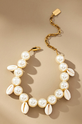 The Shell Dealer Shell Trip Maxi Shell Necklace In White