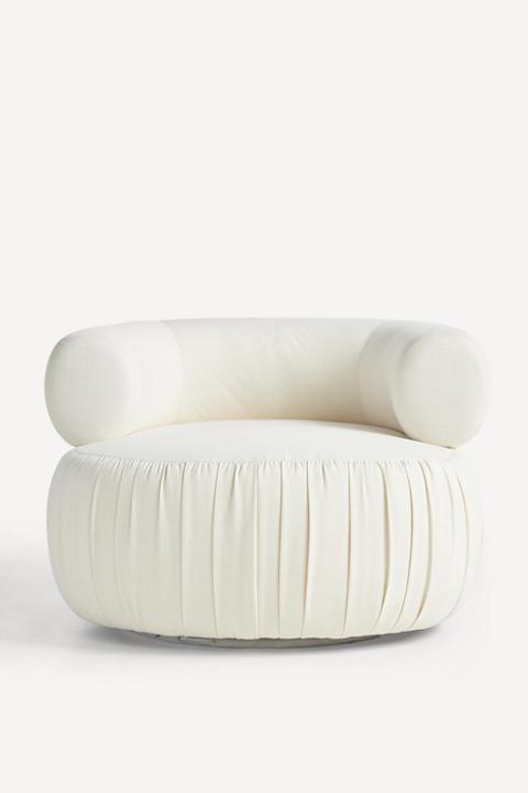 Martinique Performance Linen Swivel Chair