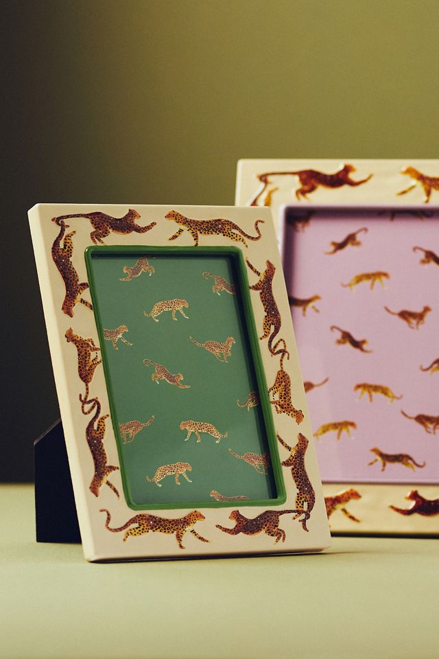 Marwa Leopard Ivory Resin Picture Frame #1