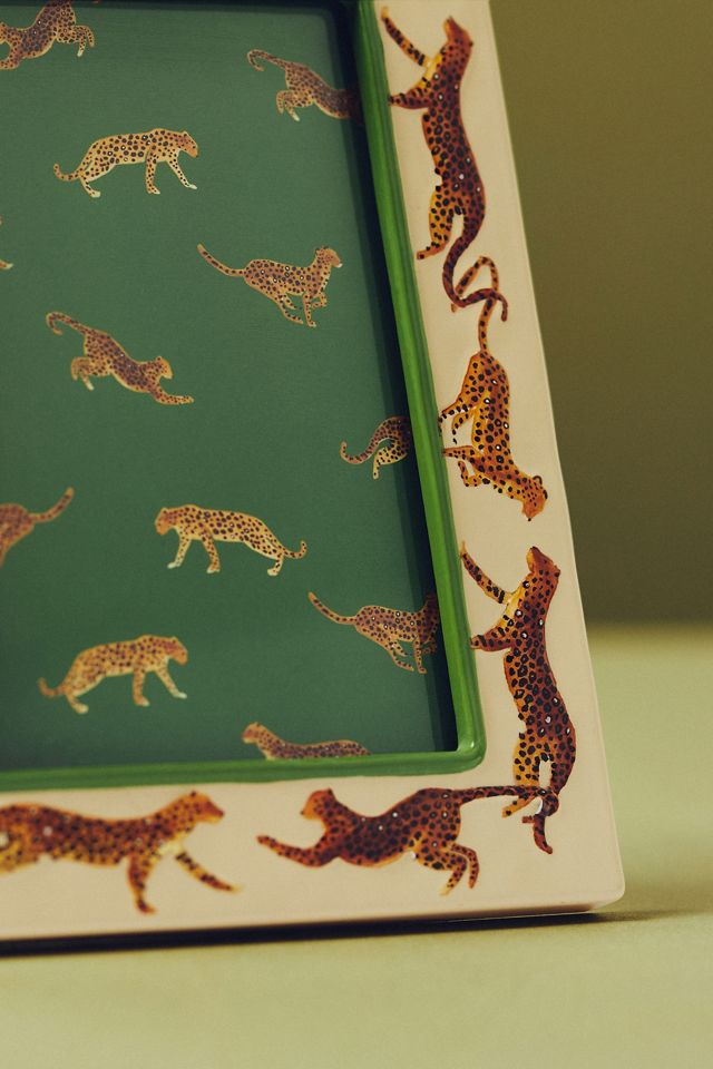 Marwa Leopard Ivory Resin Picture Frame #2