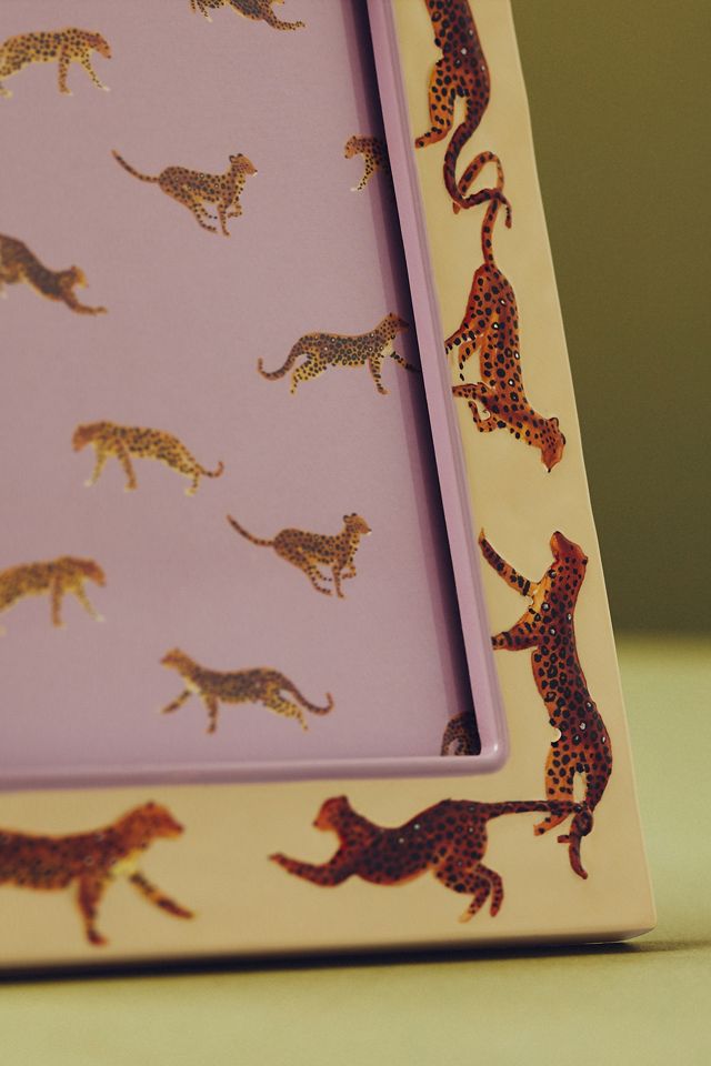 Marwa Leopard Ivory Resin Picture Frame  #2