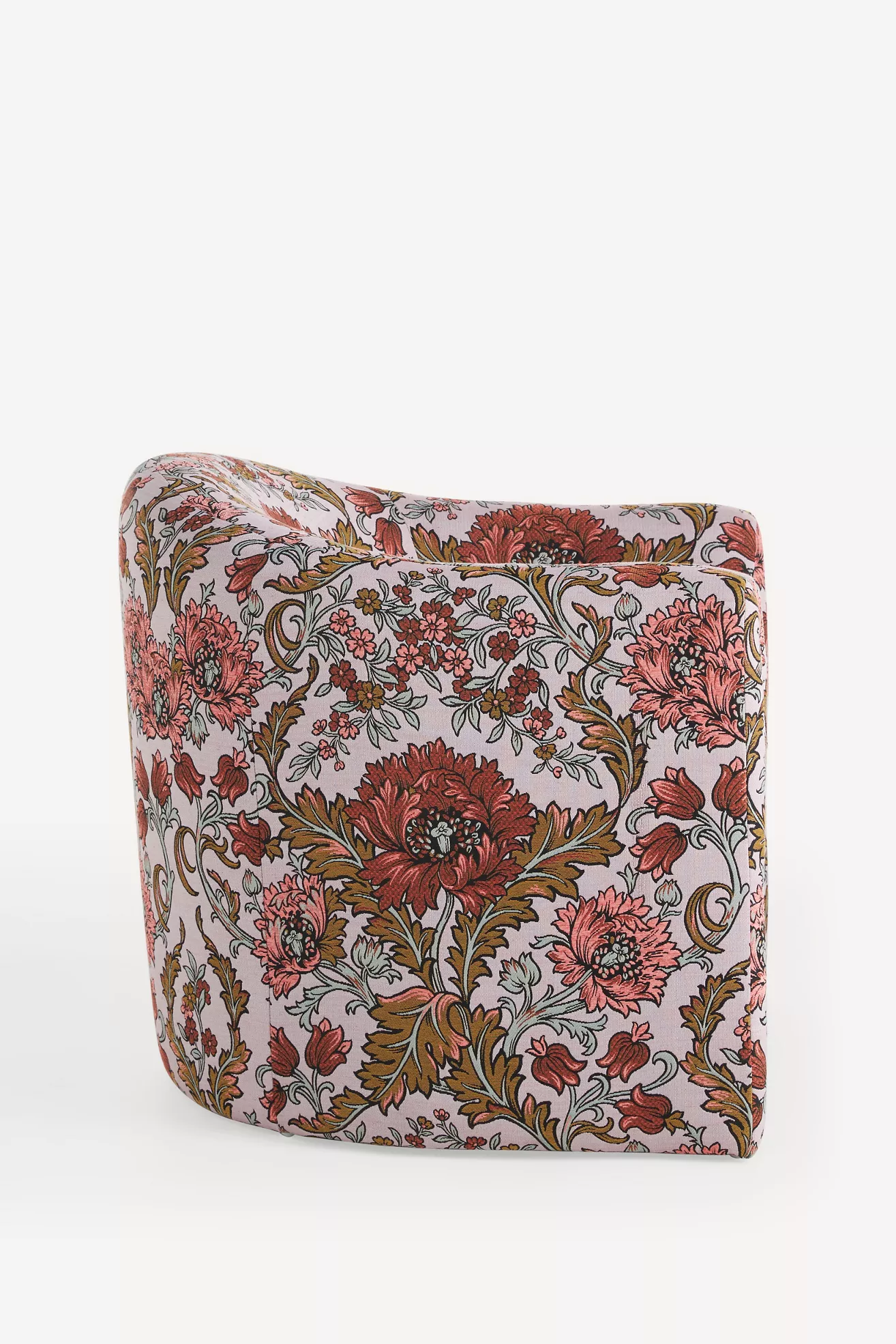 Floral-patterned chair side angle