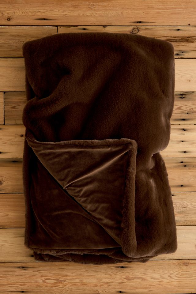 Sophie Faux Fur Throw Blanket