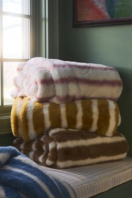 Sophie Faux Fur Throw Blanket