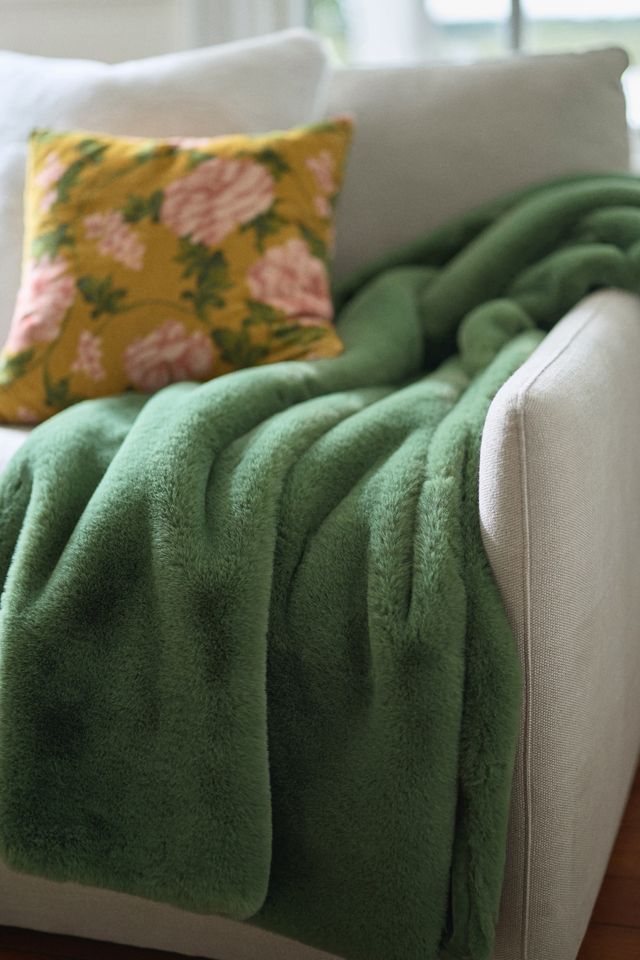 Sophie Faux Fur Throw Blanket #3