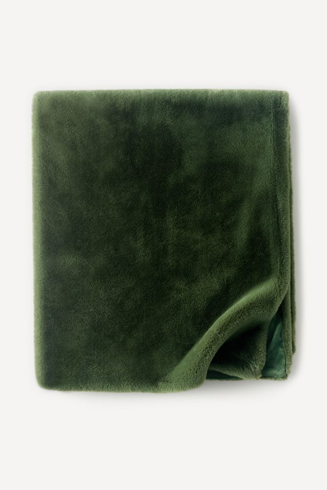 Sophie Faux Fur Throw Blanket #4