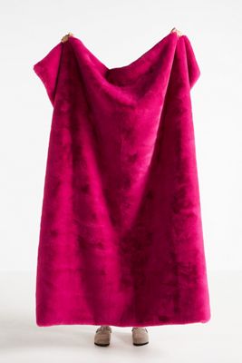The Sophie Faux Fur Throw Blanket