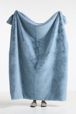 Shop Anthropologie The Sophie Faux-fur Throw Blanket