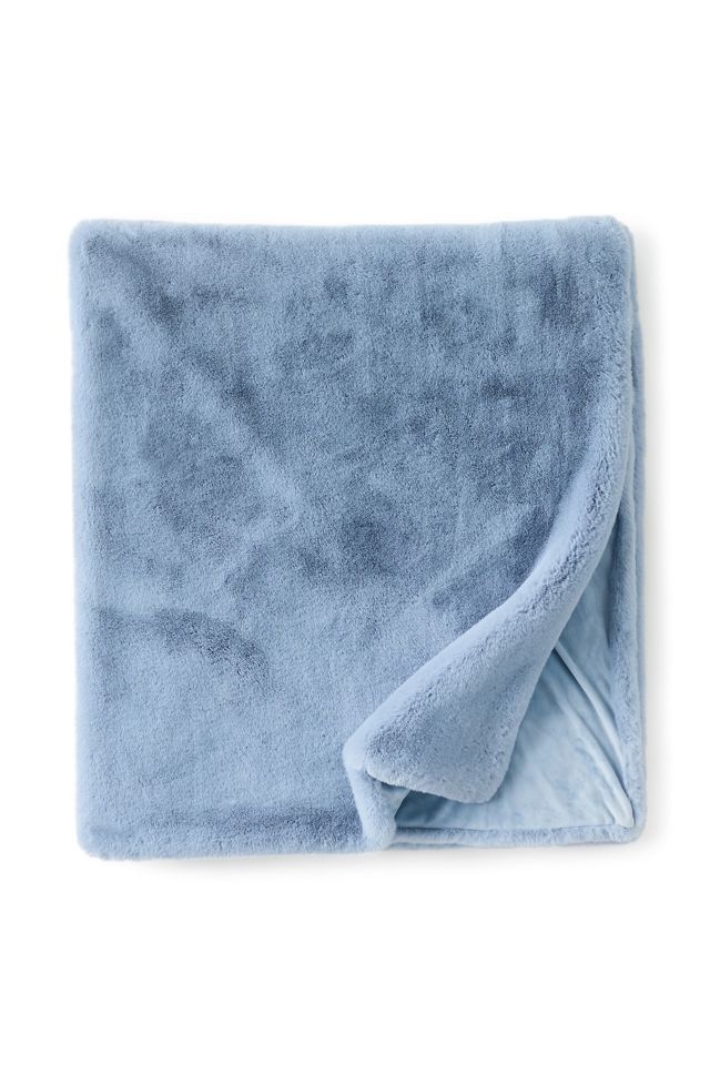 Sophie Faux Fur Throw Blanket #4
