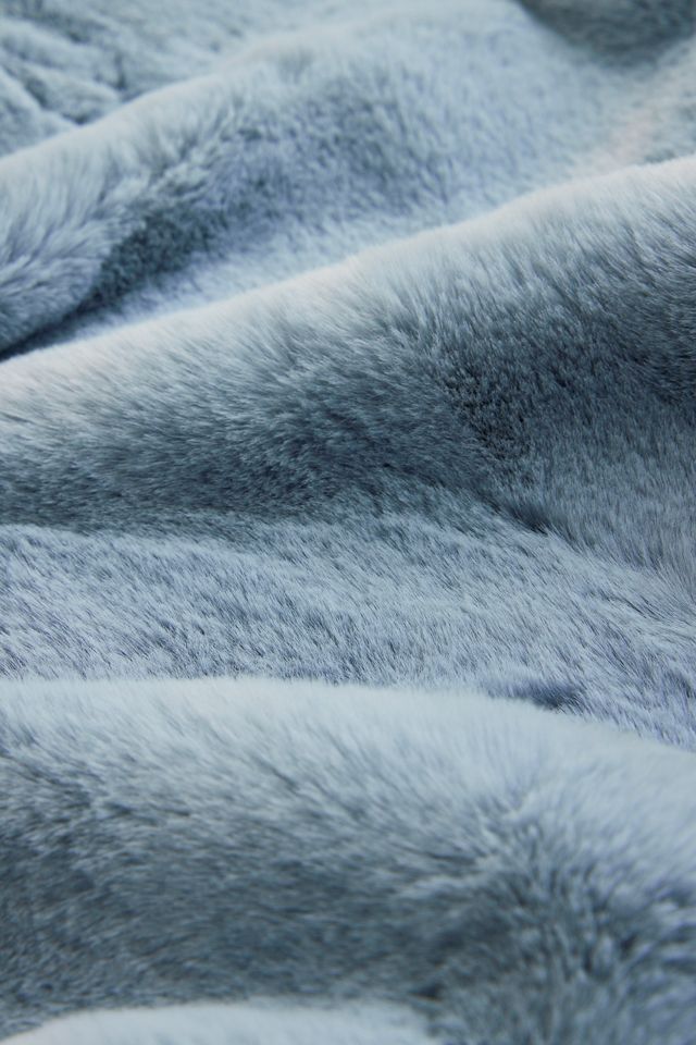 Sophie Faux Fur Throw Blanket #3