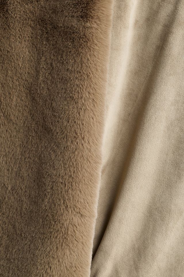 Sophie Faux Fur Throw Blanket #1