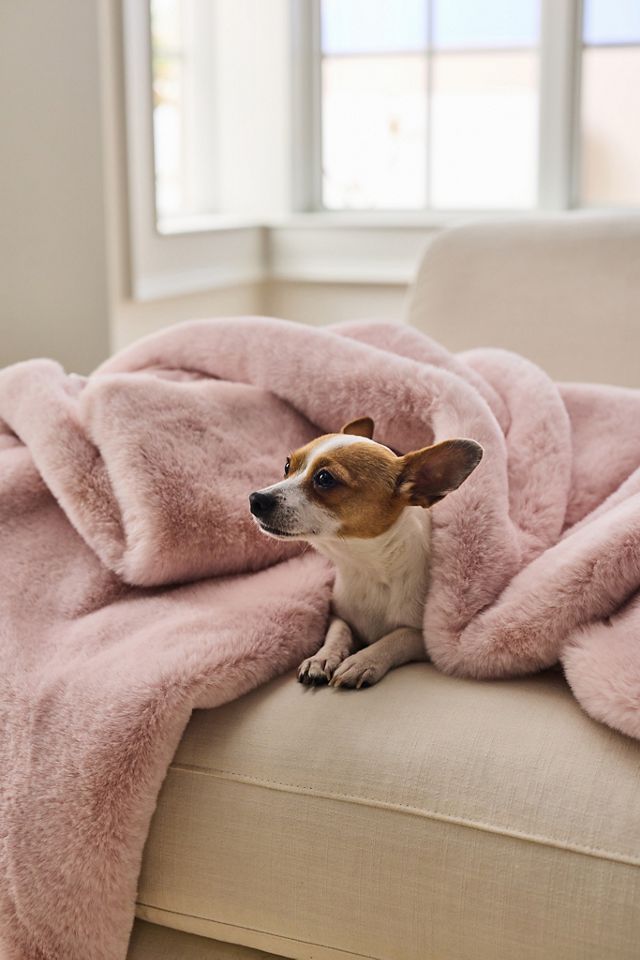 Sophie Faux Fur Throw Blanket #3