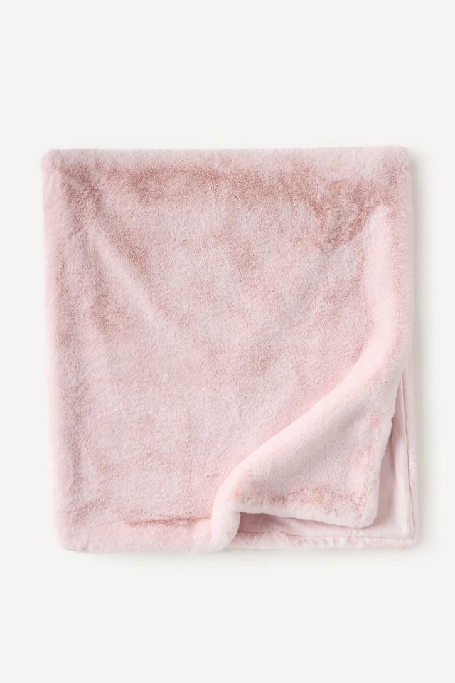 Sophie Faux Fur Throw Blanket #4
