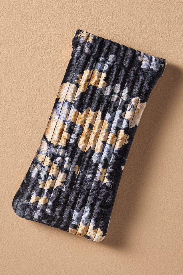 Quilted Velvet Sunglasses Case #1