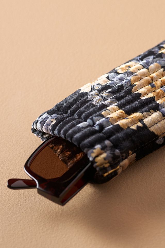 Quilted Velvet Sunglasses Case #2