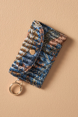 Keychain ID Holder Wallet - Giraffe - Leather Keychain ID Holder Wallet - Giraffe - Leather