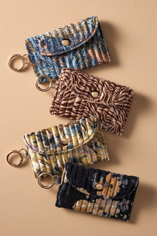 Quilted Velvet Card Holder #1