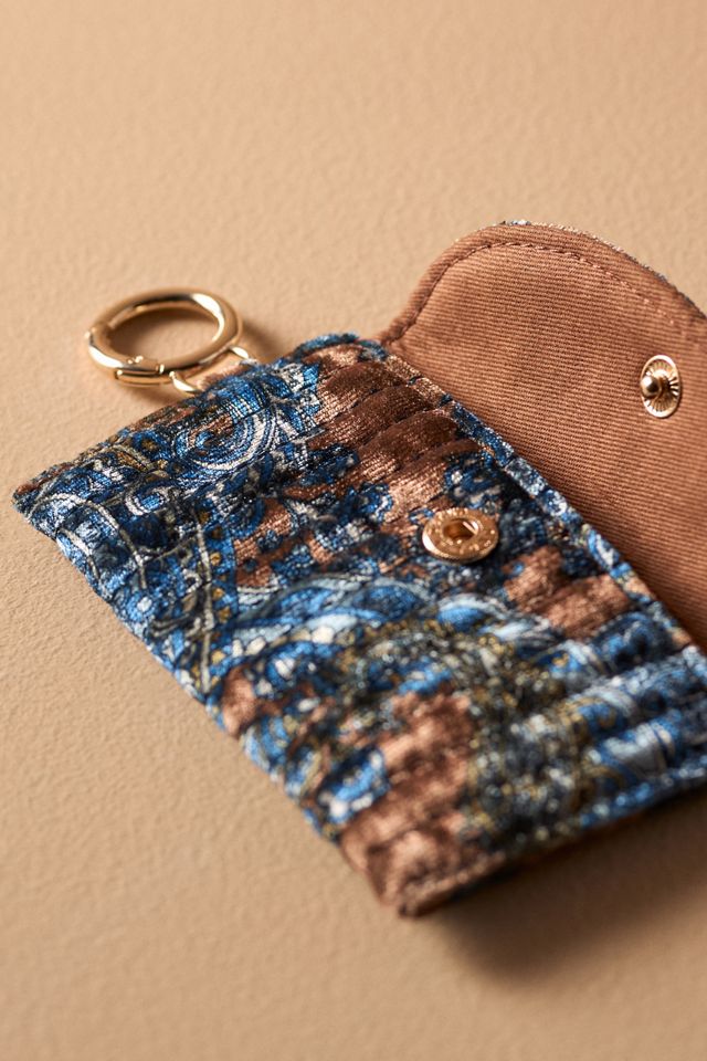 Quilted Velvet Card Holder #3