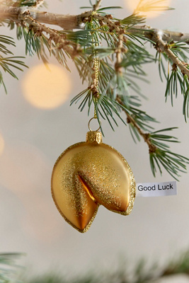 Terrain Fortune Cookie Glass Ornament