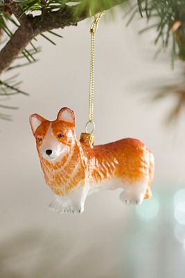 Corgi Glass Ornament
