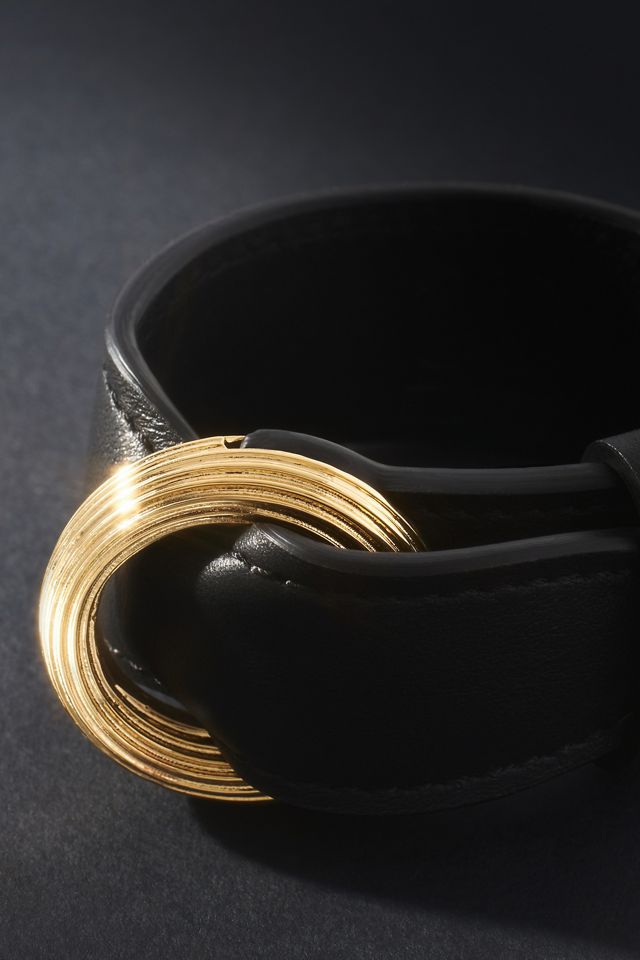 Christina Caruso Leather Belt Bracelet #1