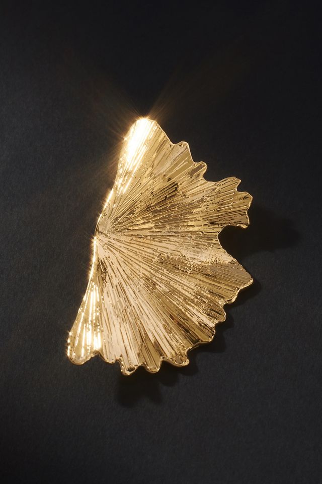 Christina Caruso Ginkgo Leaf Earrings #1