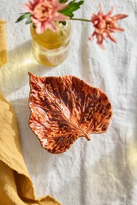 Fallen Leaf Ceramic Dish