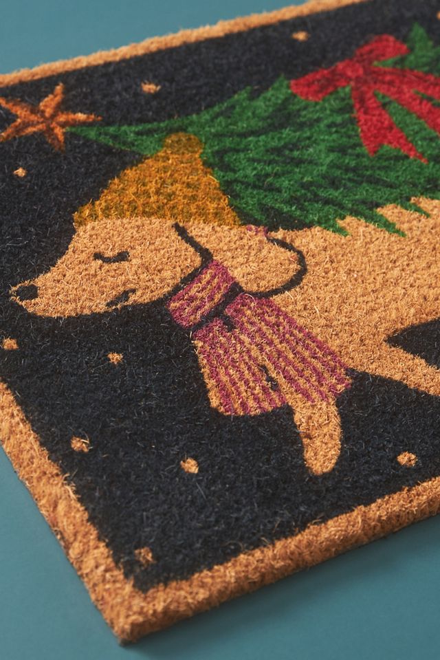 Winnie Dog Printed Coir Doormat #1