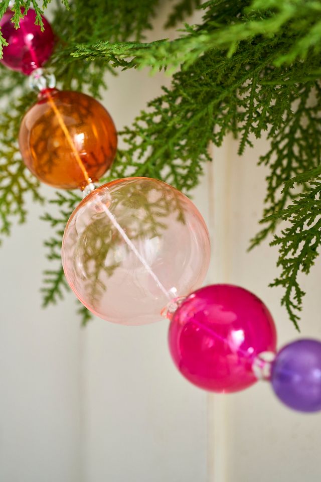 Transparent Glass Bauble Garland #1