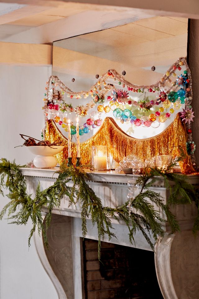 Transparent Glass Bauble Garland, 6' #2