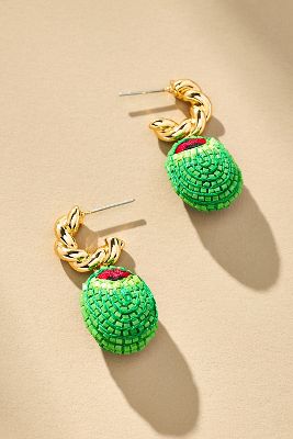 Shop Mignonne Gavigan 'tini Time Earrings In Green