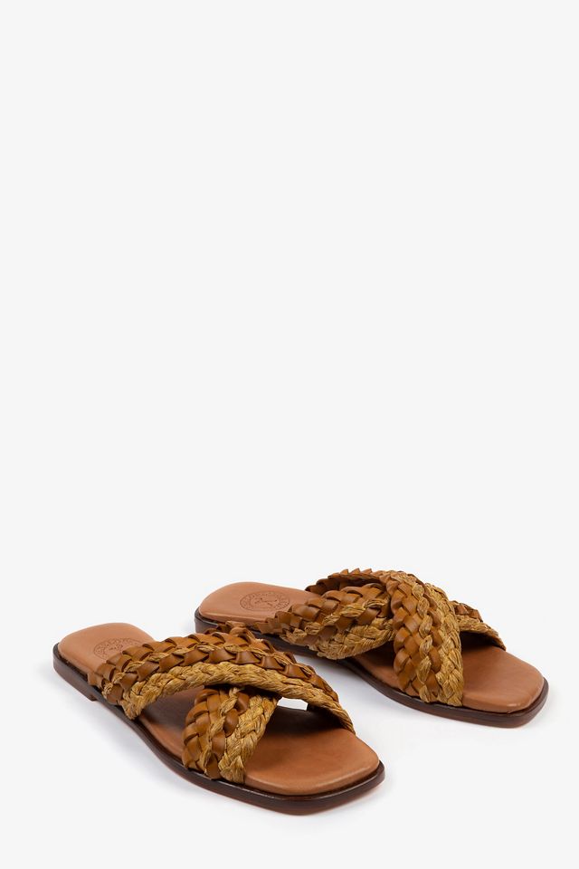 Penelope Chilvers Majete Braided Raffia Sandals #1