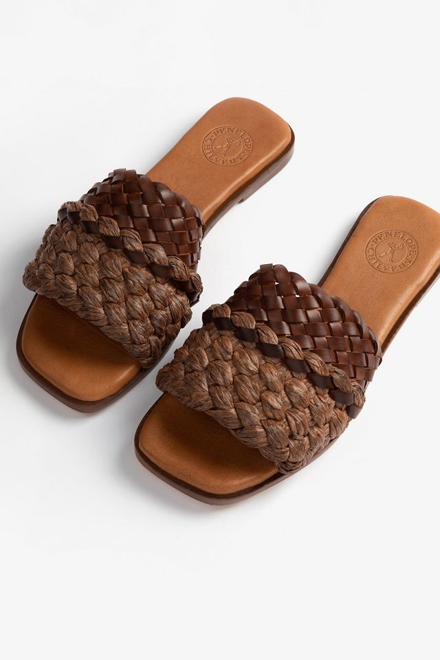 Penelope Chilvers Kalahari Braided Raffia Mules #2