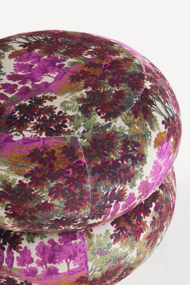 Vienne Velvet Muntz Ottoman #1