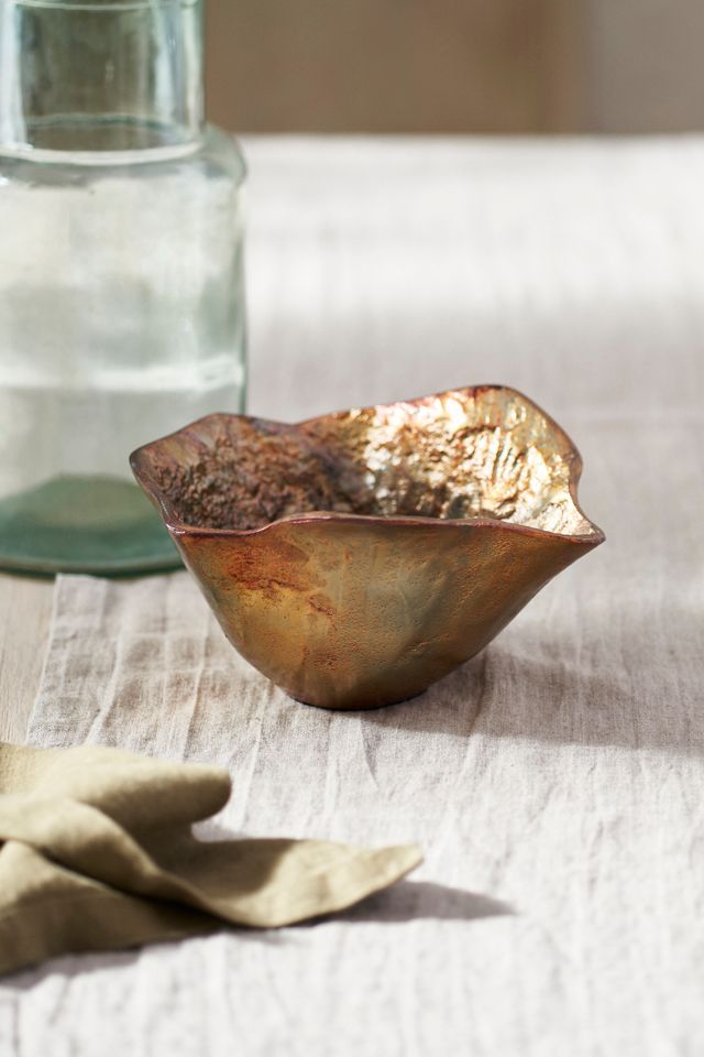 Burnished Petal Bowl Planter #4