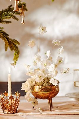 Burnished Tripod Bowl Planter