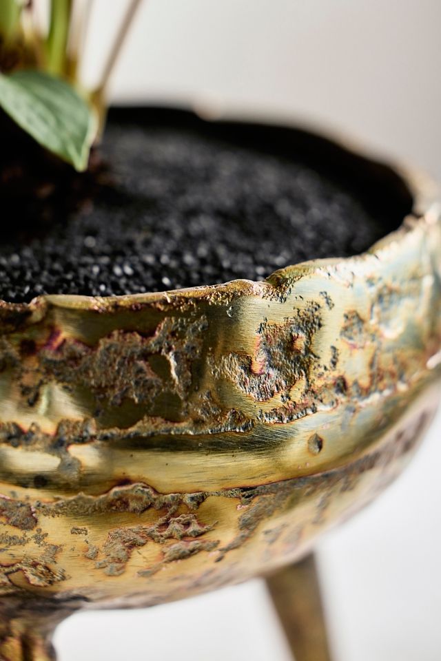 Burnished Tripod Bowl Planter #1