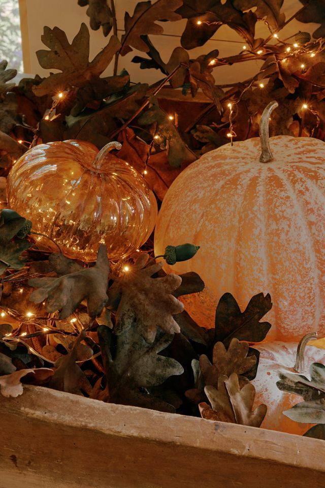 Frosted Glass Pumpkin, 7" #2