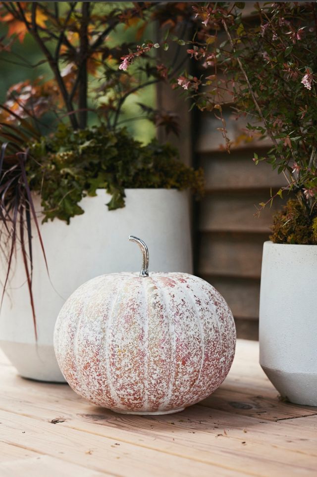 Frosted Glass Pumpkin, 12" #6