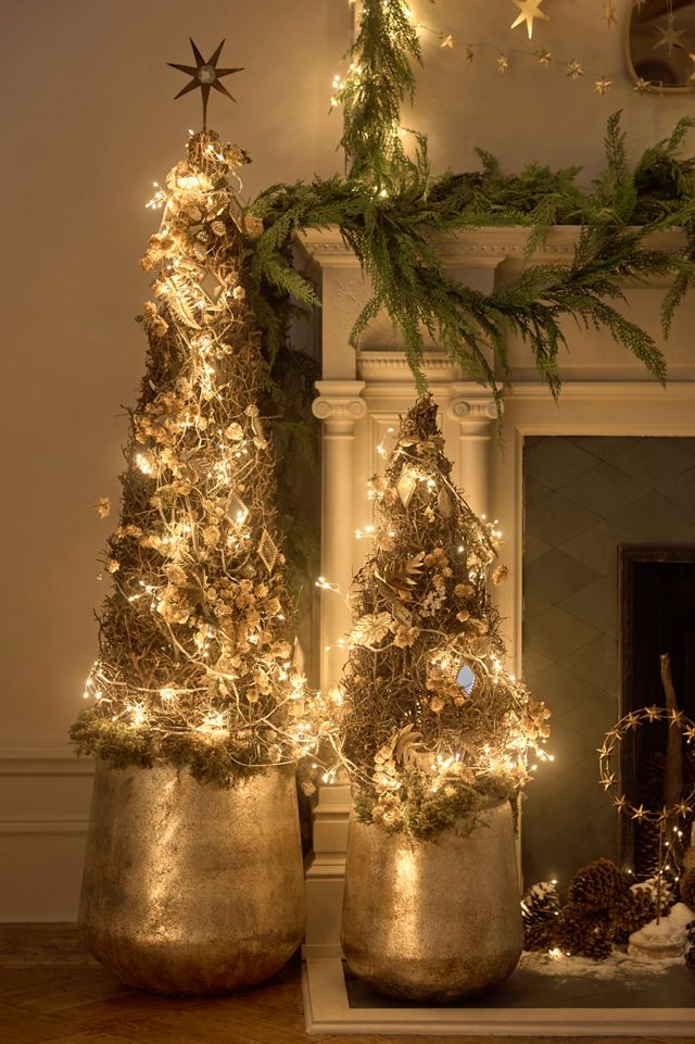 Weathered Gold Iron Planter #4