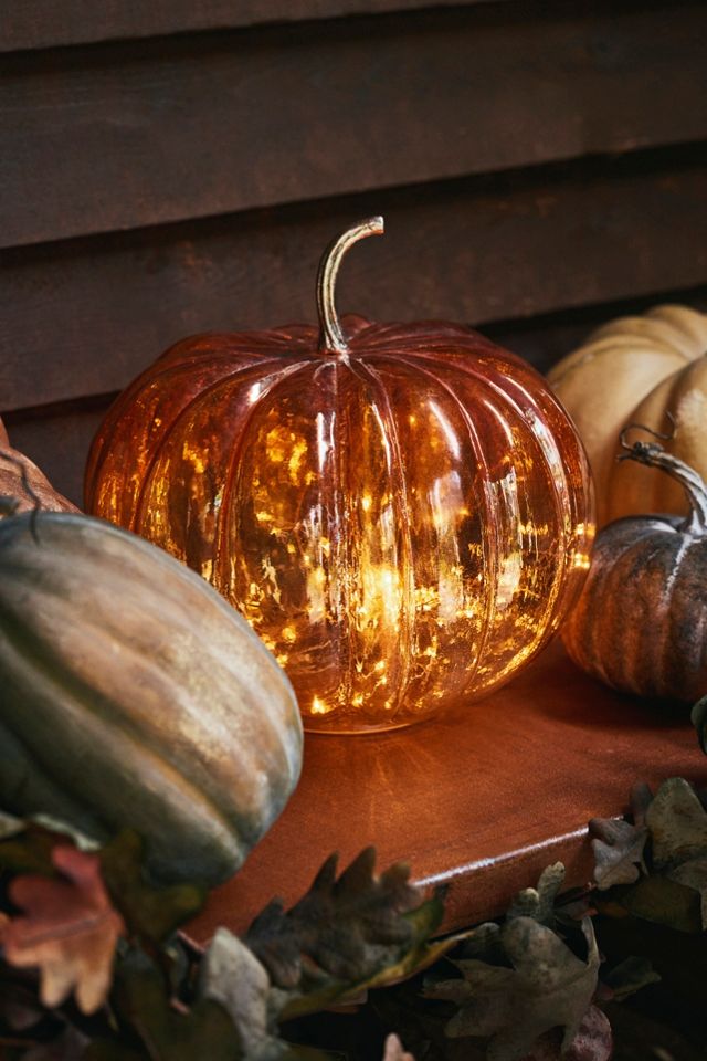 Glass Pumpkin, 10" #1
