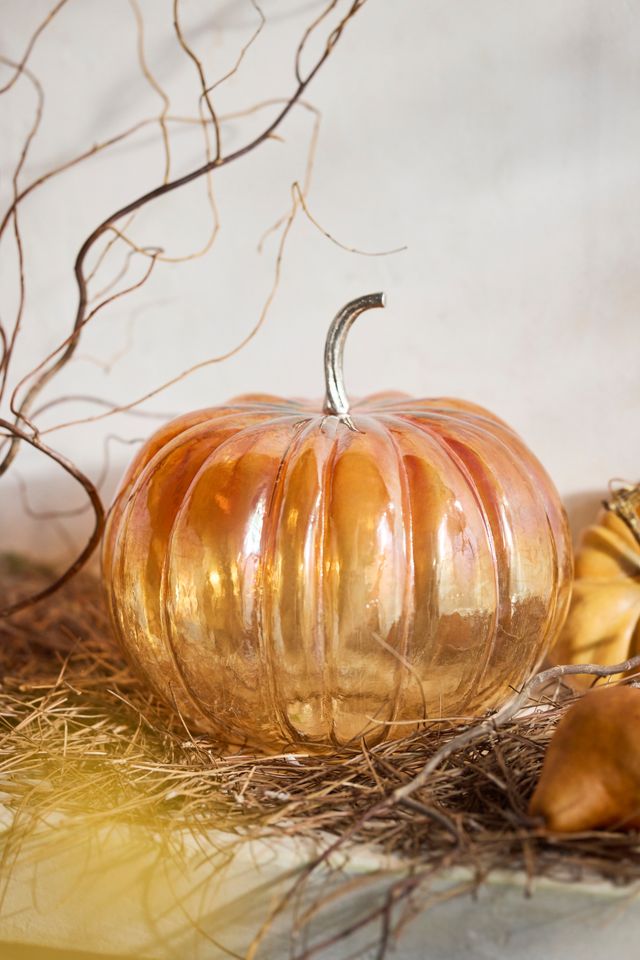 Glass Pumpkin, 10" #2