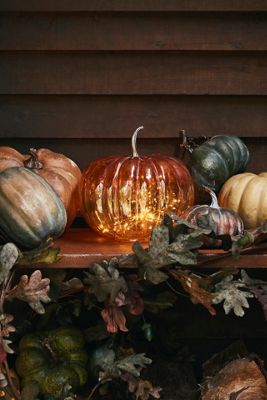 Glass Pumpkin, 10"