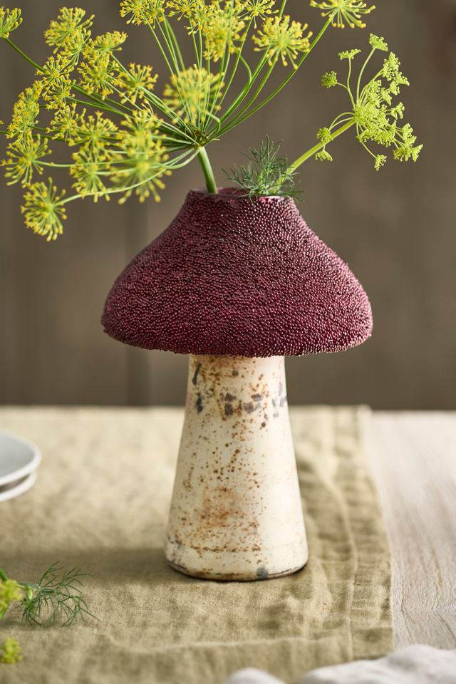 Textured Mushroom Vase | AnthroHome