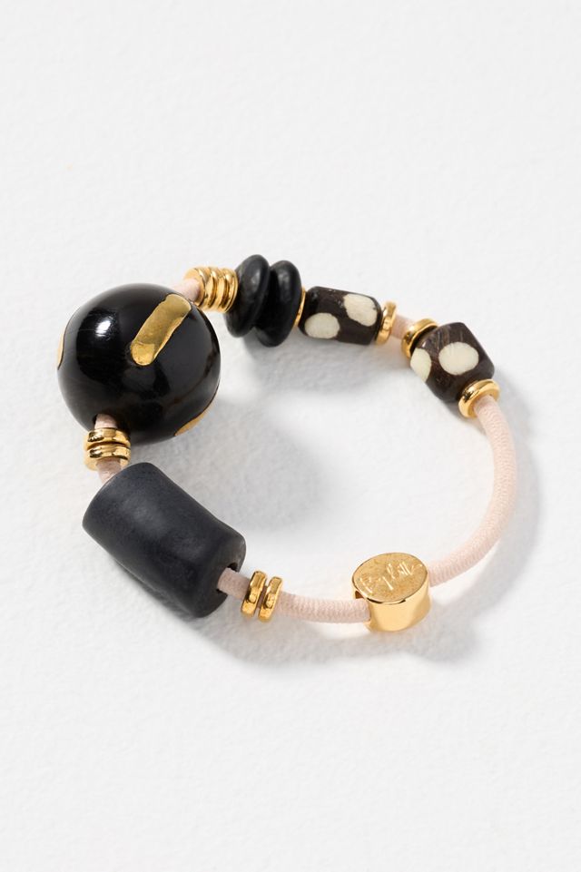 By Lilla Stracciatella Beaded Hair Tie | Anthropologie display picture 3