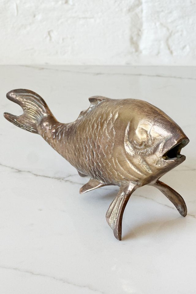 Old Flame Candle Co. Vintage 1970s Brass Koi Fish #2