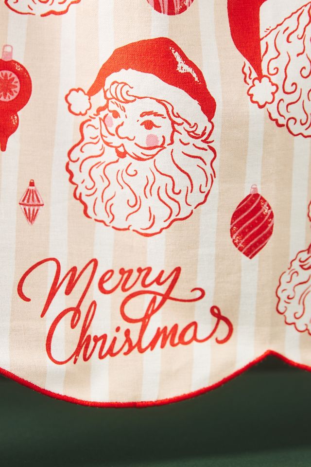 Vintage Santa Dishtowel #1