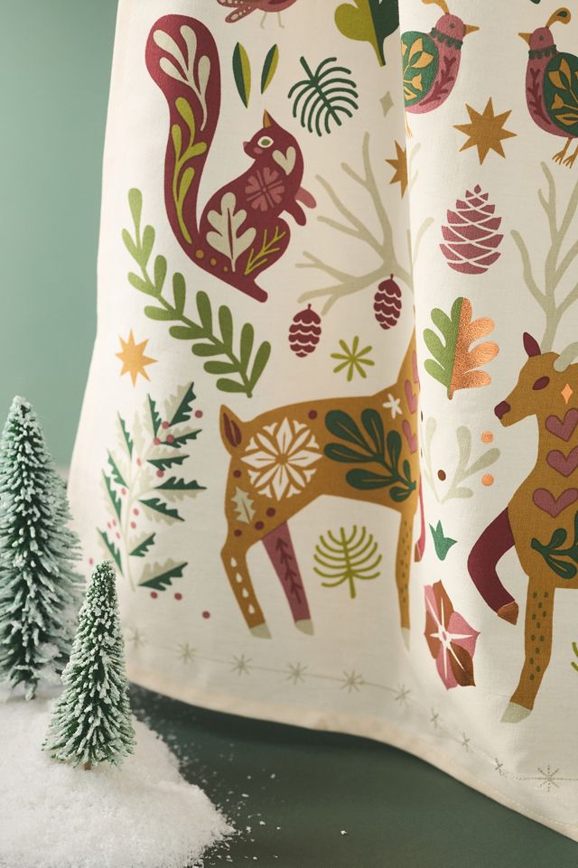 Forest Folk Cotton Dish Towel #1